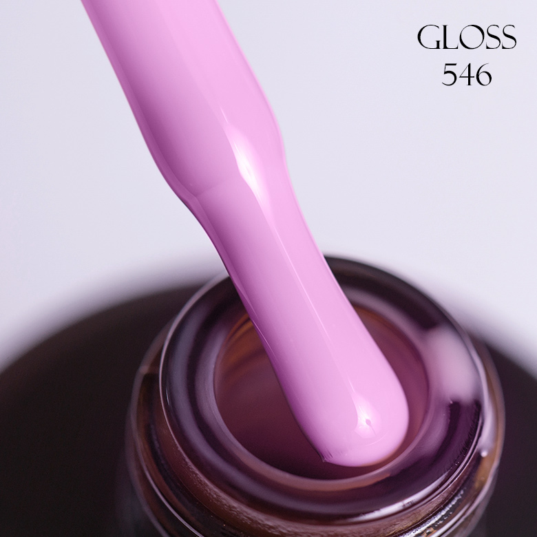 Гель-лак GLOSS 546 (глибокий ніжно-рожевий), 11 мл